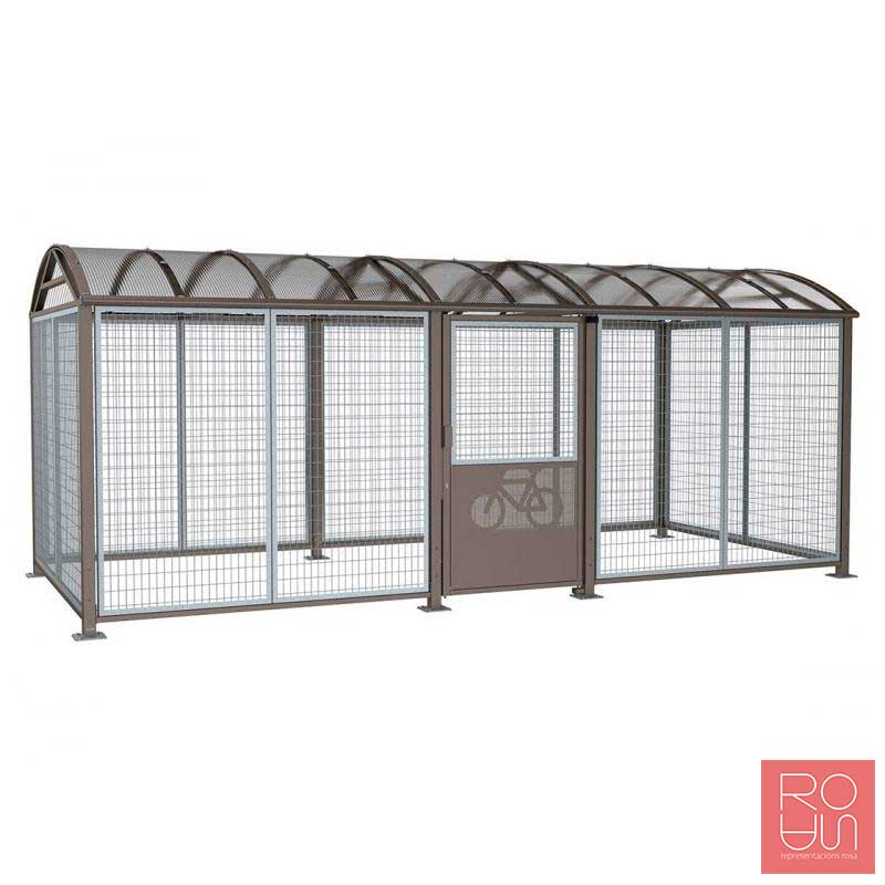 Refugi per bicicletes i motos Bòveda XL amb porta